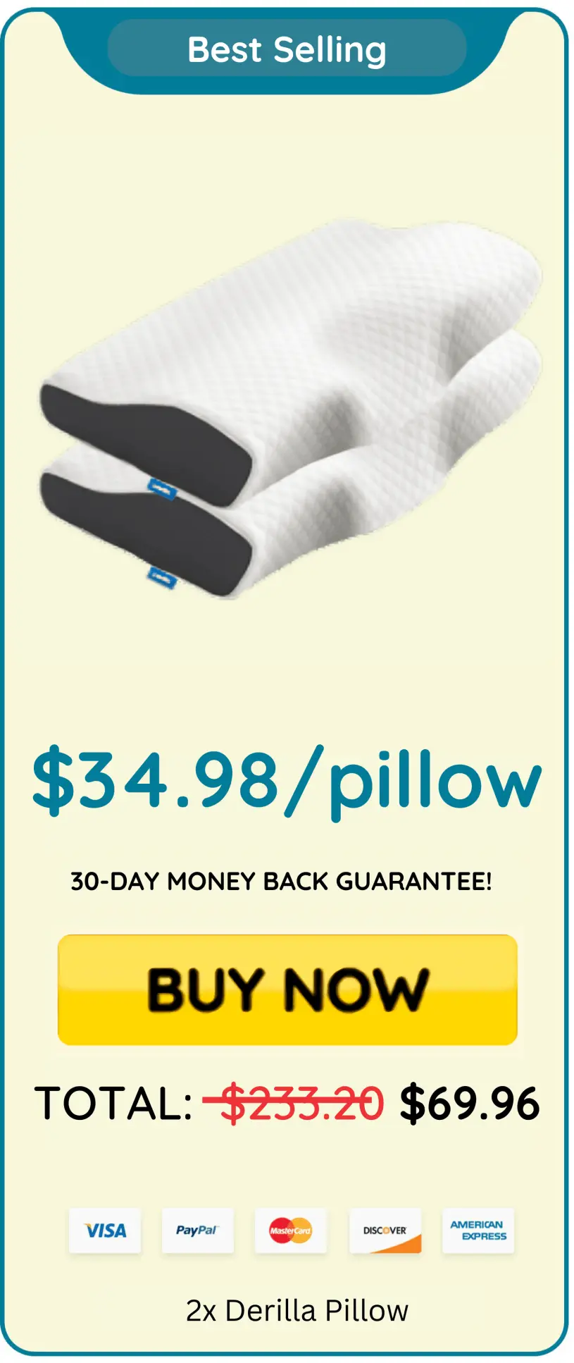 Derila Pillows offer price